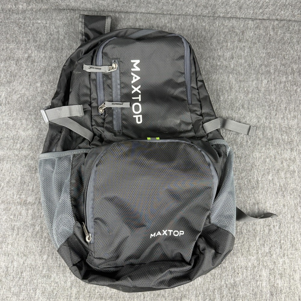MAXTOP Black 19" Ripstop Backpack Soft Case Mens Travel Hiking Daypack